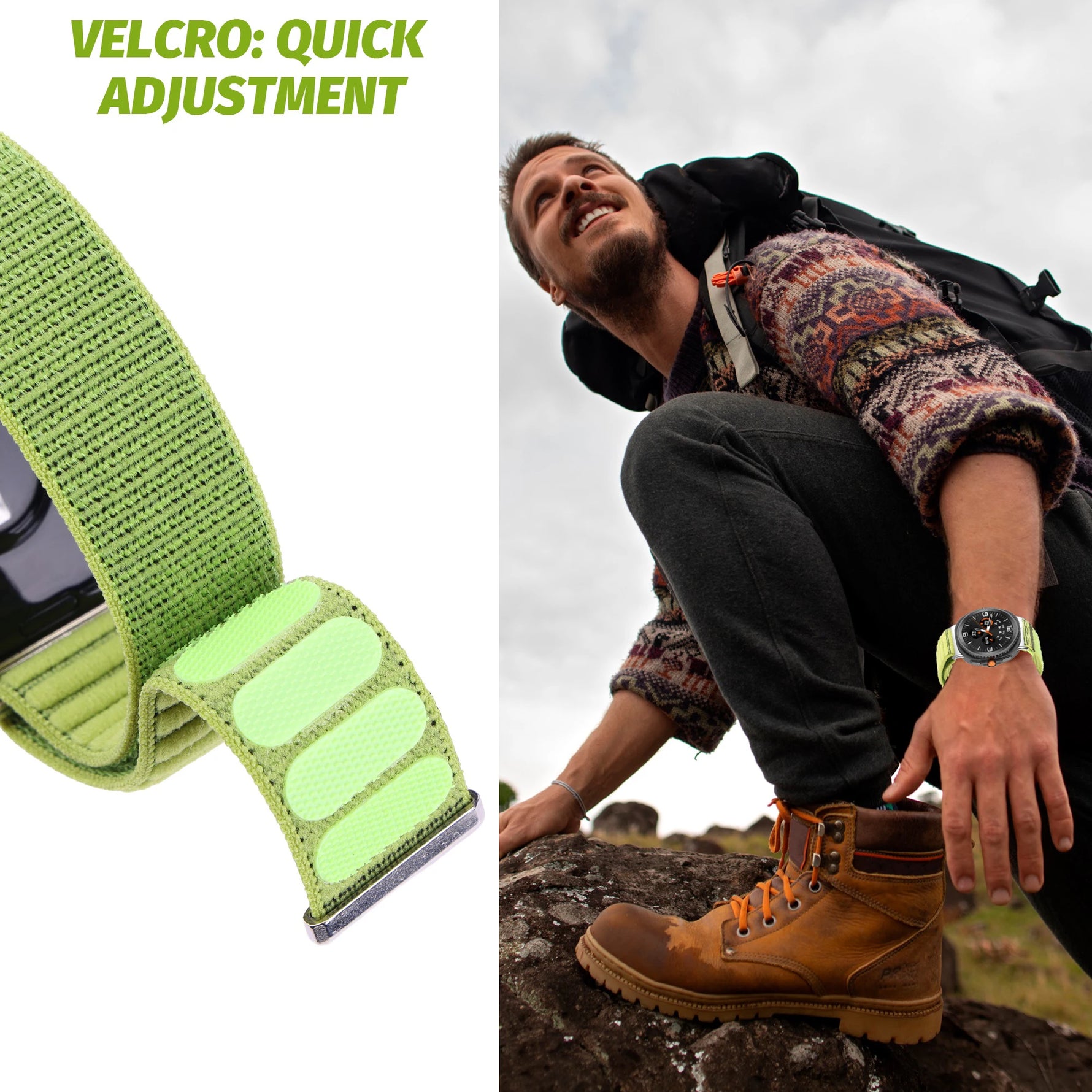 Adjustable Nylon Watchband for Samsung Galaxy Watch 8 / Galaxy Watch 8 Classic