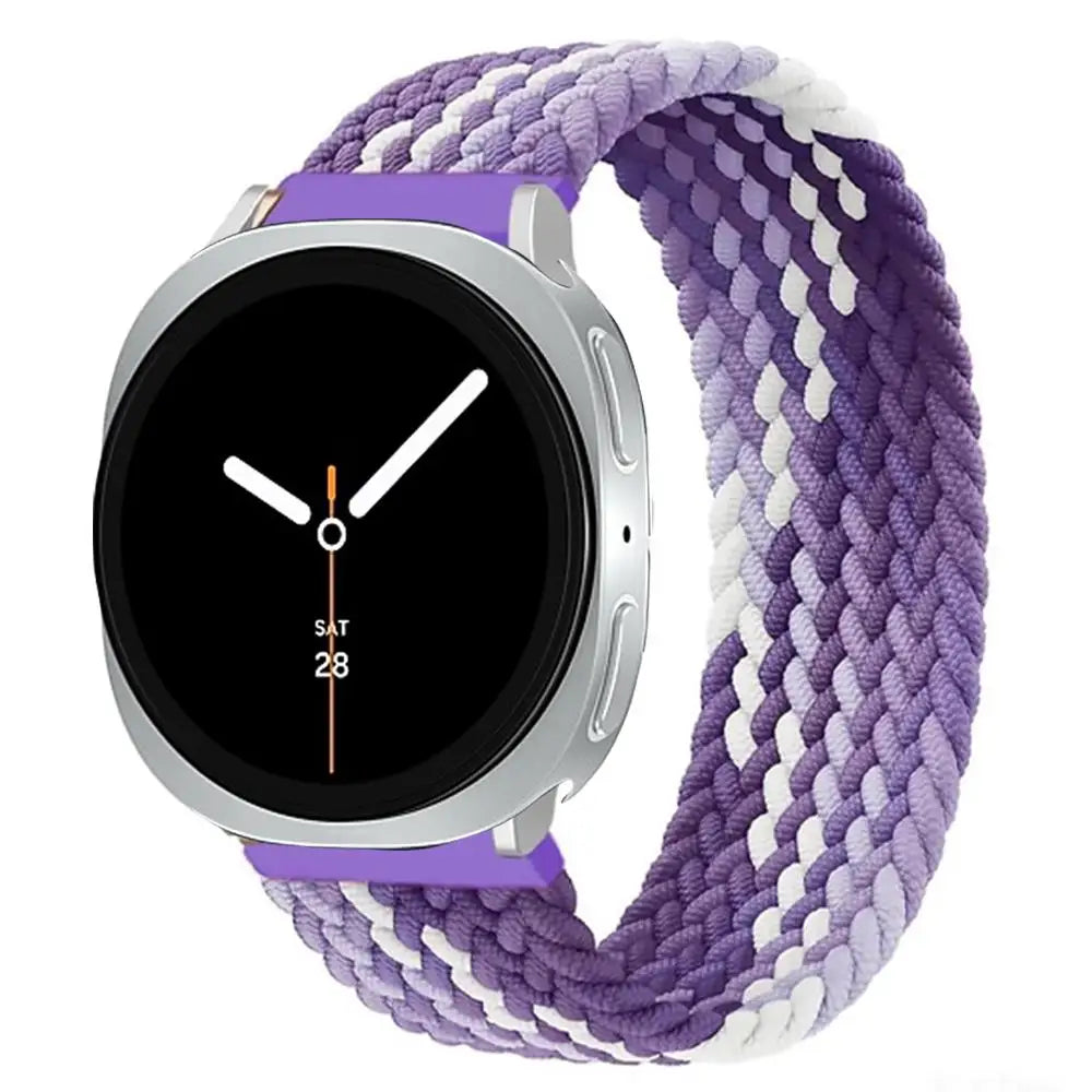 Elastic Braided Solo Loop Band for Samsung Galaxy Watch 8 & Galaxy Watch 8 Classic