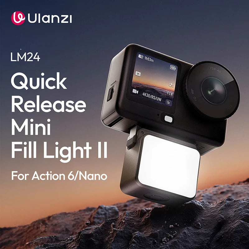 Ulanzi LM24 Magnetic Mini Fill Light for DJI Osmo Action 6