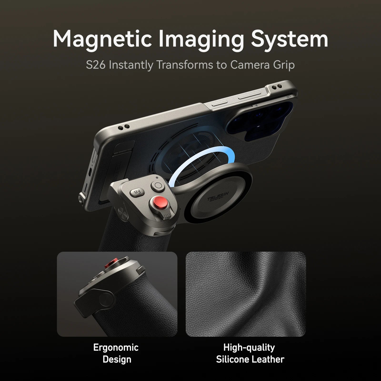 TELESIN Master Grip Kit for Samsung Galaxy S26 Ultra