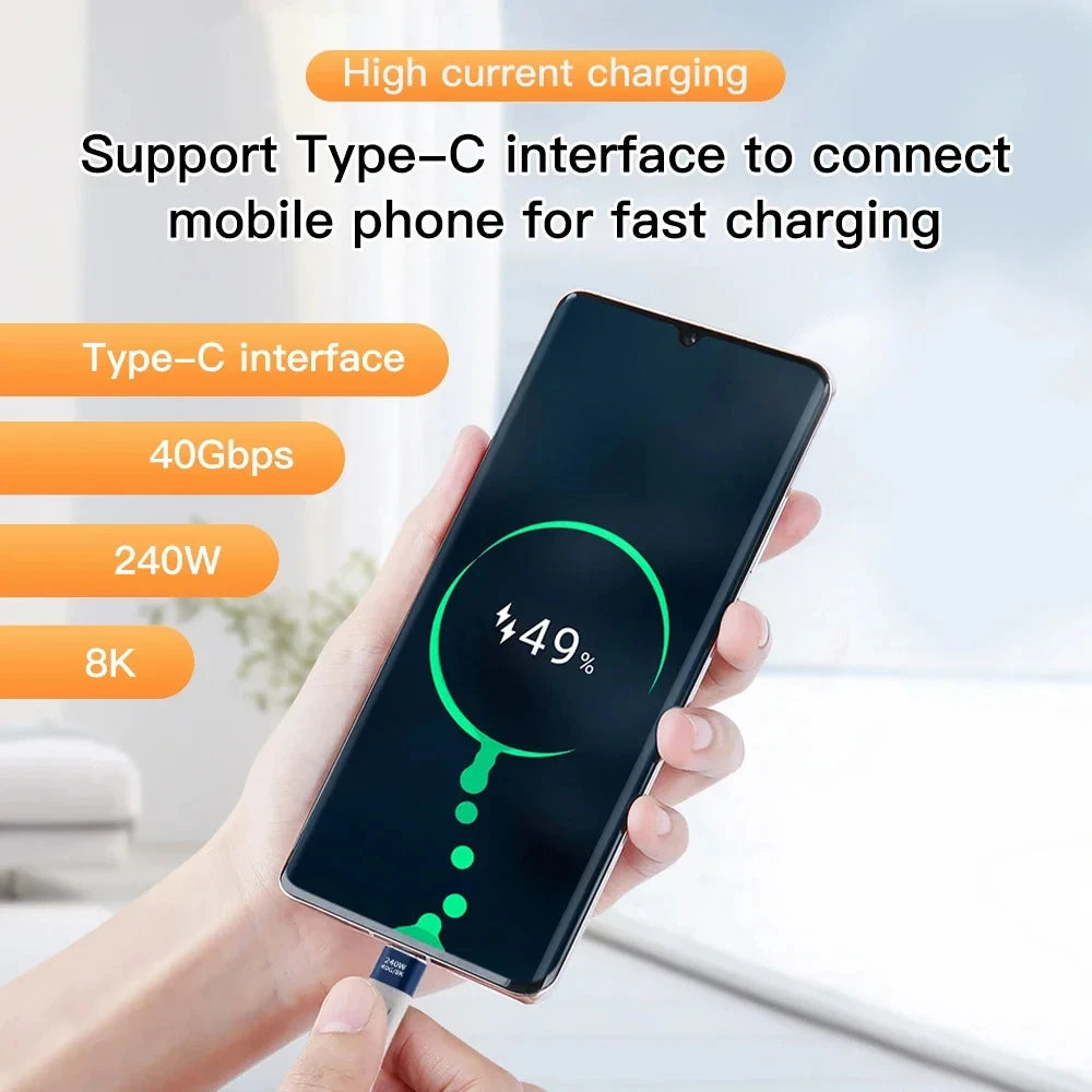 NNBILI USB4 40Gbps USB-C to USB-C Cable