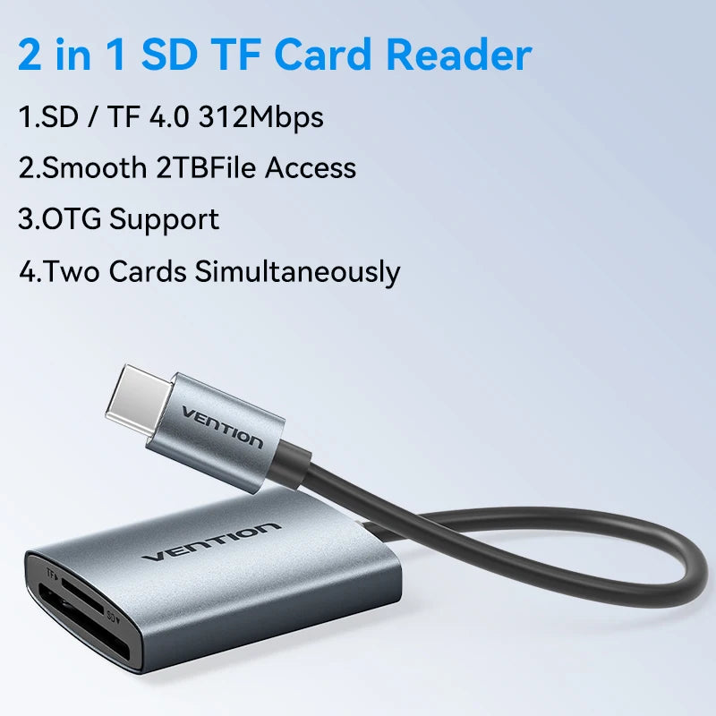 Vention SD 4.0 High-Speed Card Reader