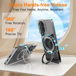 Clear Magnetic Case with 360° Rotating Stand for Samsung Galaxy S26 Series