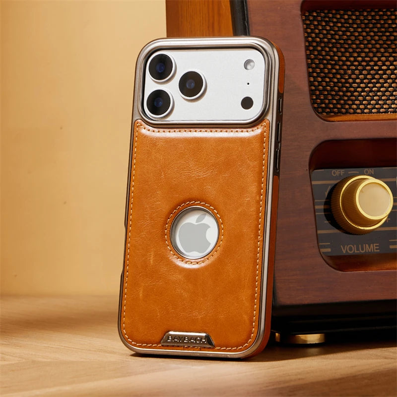 Business-Style Leather MagSafe Case for iPhone 17 Series