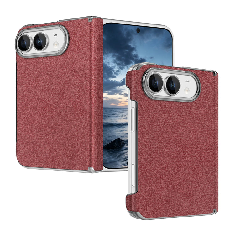 Leather MagSafe Case with Dual Hinge Protection for iPhone Duo