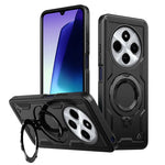Dropproof Magnetic Case with Rotatable Ring Stand for Xiaomi Redmi 14C