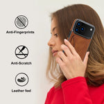 Premium Leather Wallet Case with Stand Function for iPhone 17 Series