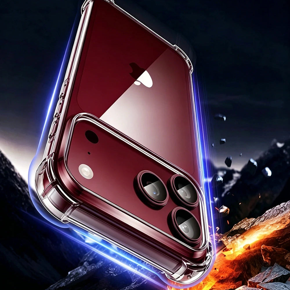 Clear Thin TPU Shockproof Case for iPhone 17 Series