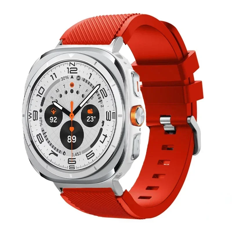 Stripe Textured Silicone Wristband for Samsung Galaxy Watch Ultra and Samsung Galaxy Watch Ultra (2025)