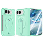 Wireless Charging Folio Case with Integrated Kickstand for iPhone Duo