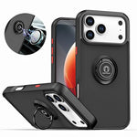 Shockproof Armor Matte Case with Magnetic Ring Holder for iPhone 17 Series