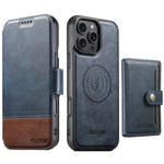 3-in-1 MagSafe Leather Wallet Case with Card Holder for iPhone 16 Series