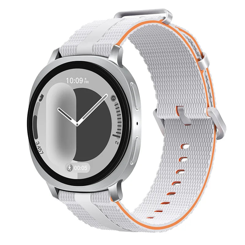 Waffle-Textured Silicone Watch Band with Pin Buckle for Samsung Galaxy Watch 9