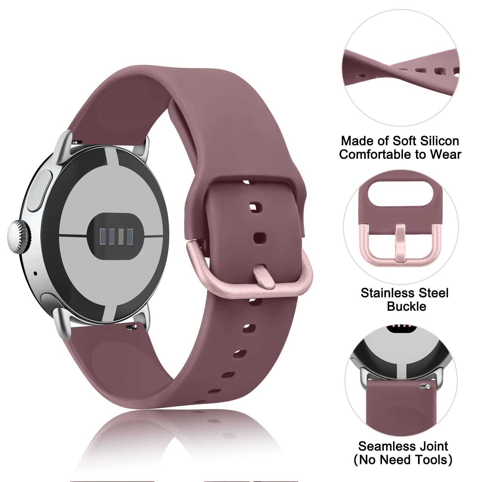 Silicone Sport Strap for Google Pixel Watch 2