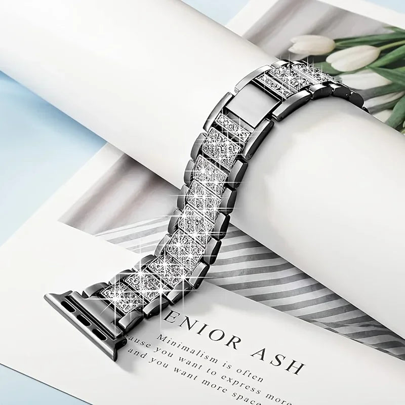 Luxury Diamond Bling Metal Bracelet for Apple Watch