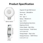 TELESIN Magnetic Clip-On Selfie Light