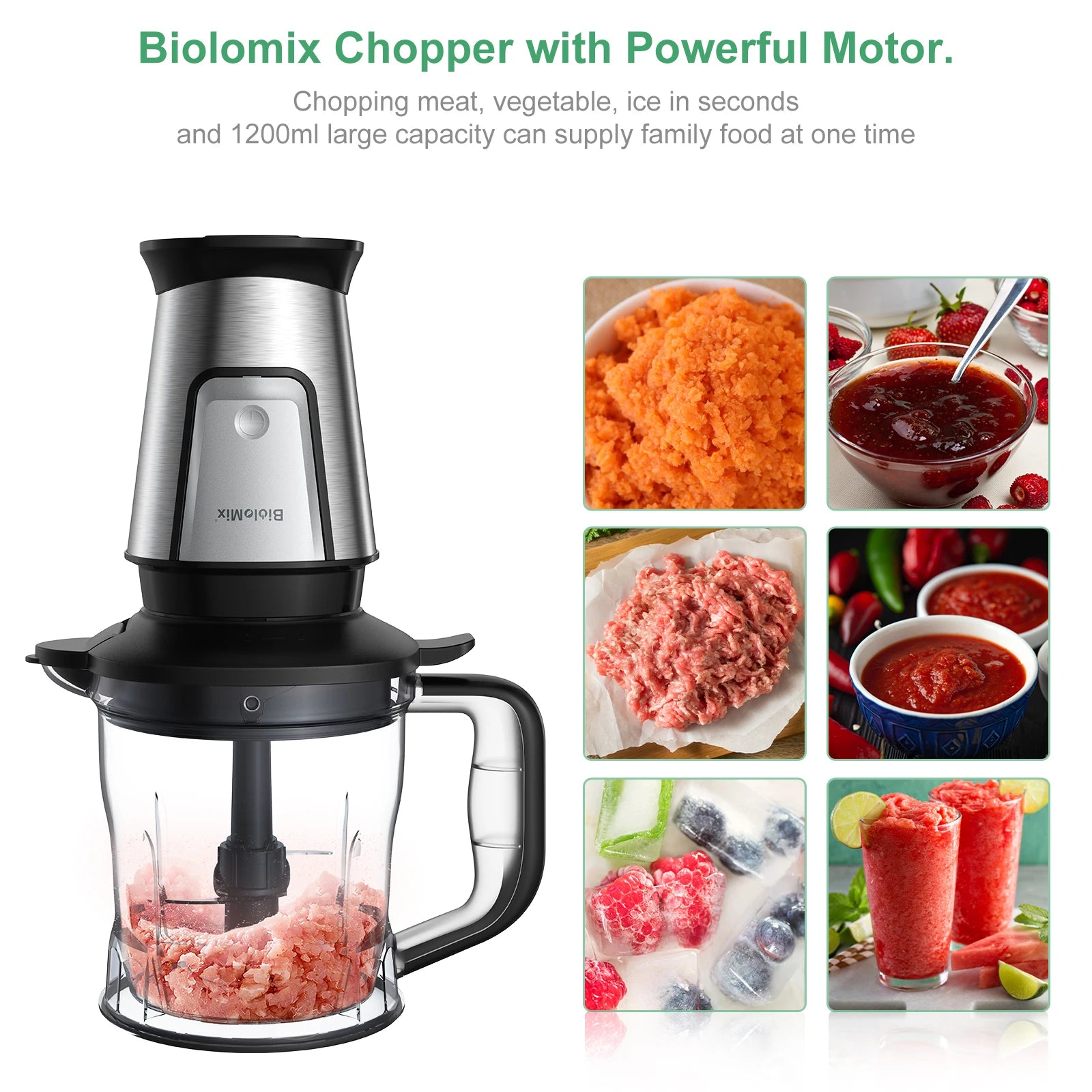 BioloMix 3-in-1 Multifunctional Food Processor