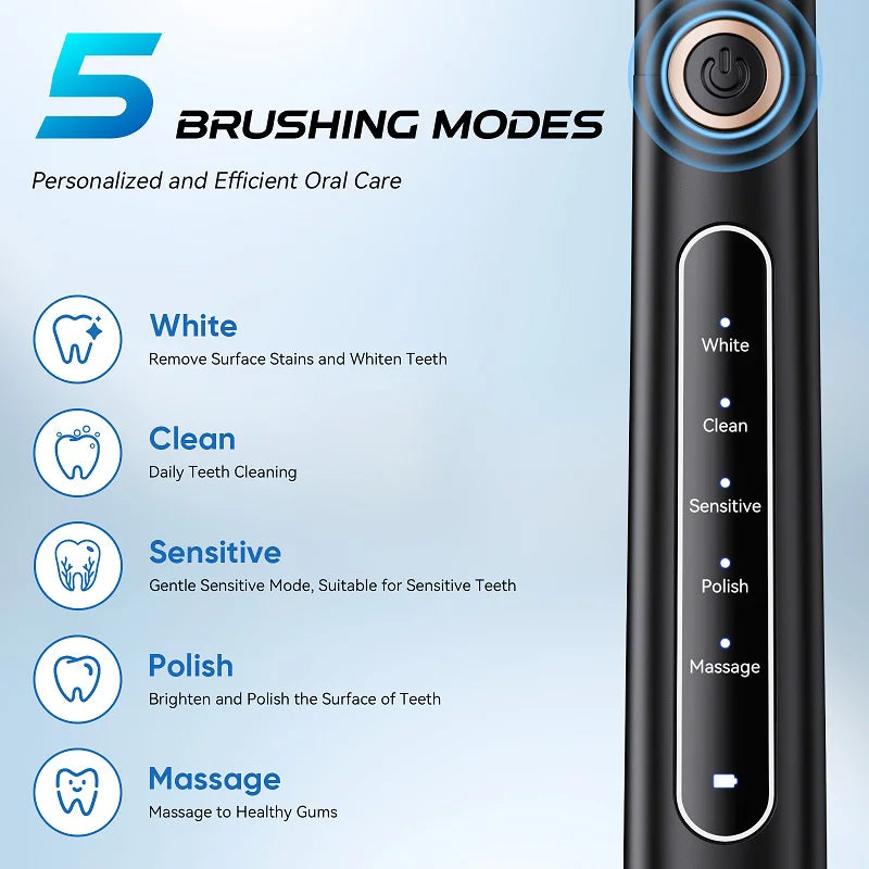YUNCHi 507N 5 Mode Electric Toothbrush