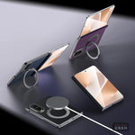 Slim Carbon Fiber Magnetic Case with 360° Rotating Kickstand for Samsung Galaxy Z Fold 8