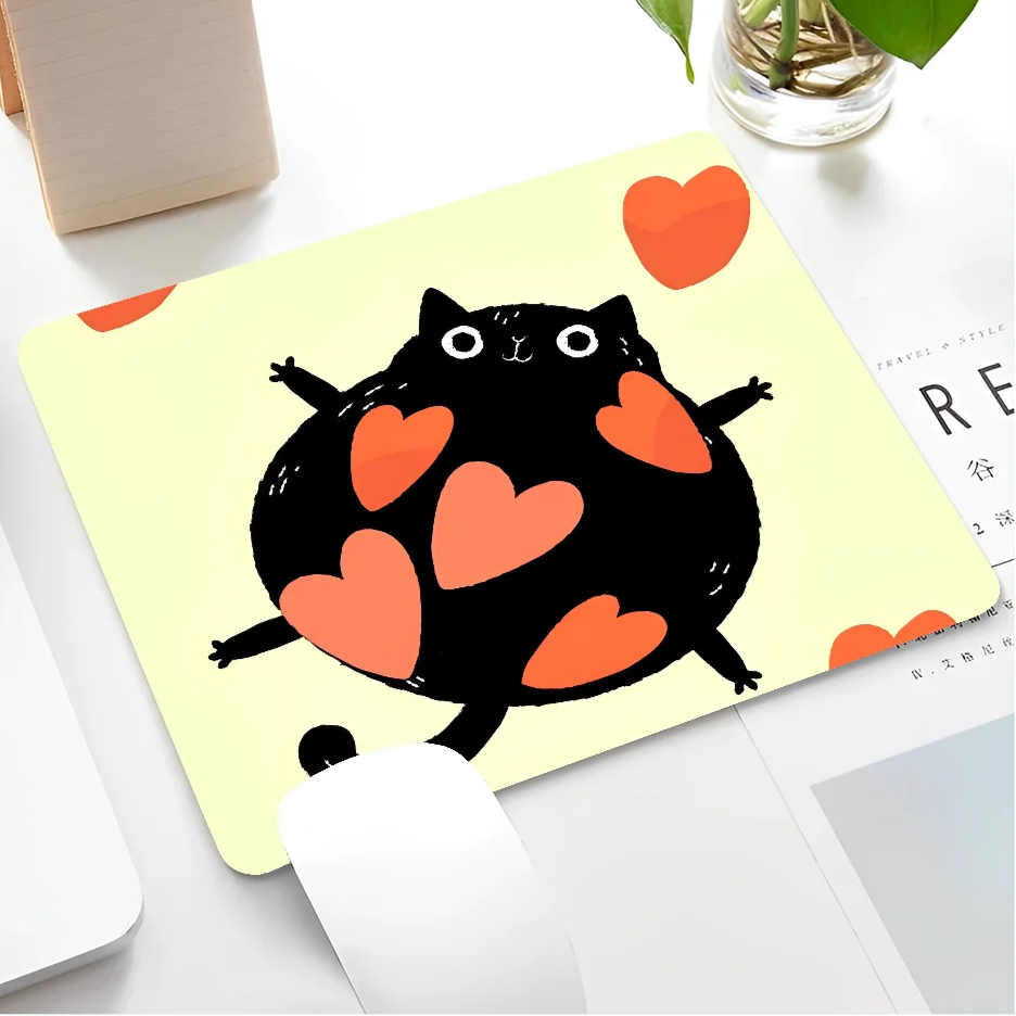 Black Cat Themed Mousepad