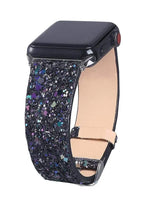 Luxury Shiny Glitter Leather Strap for Apple Watch