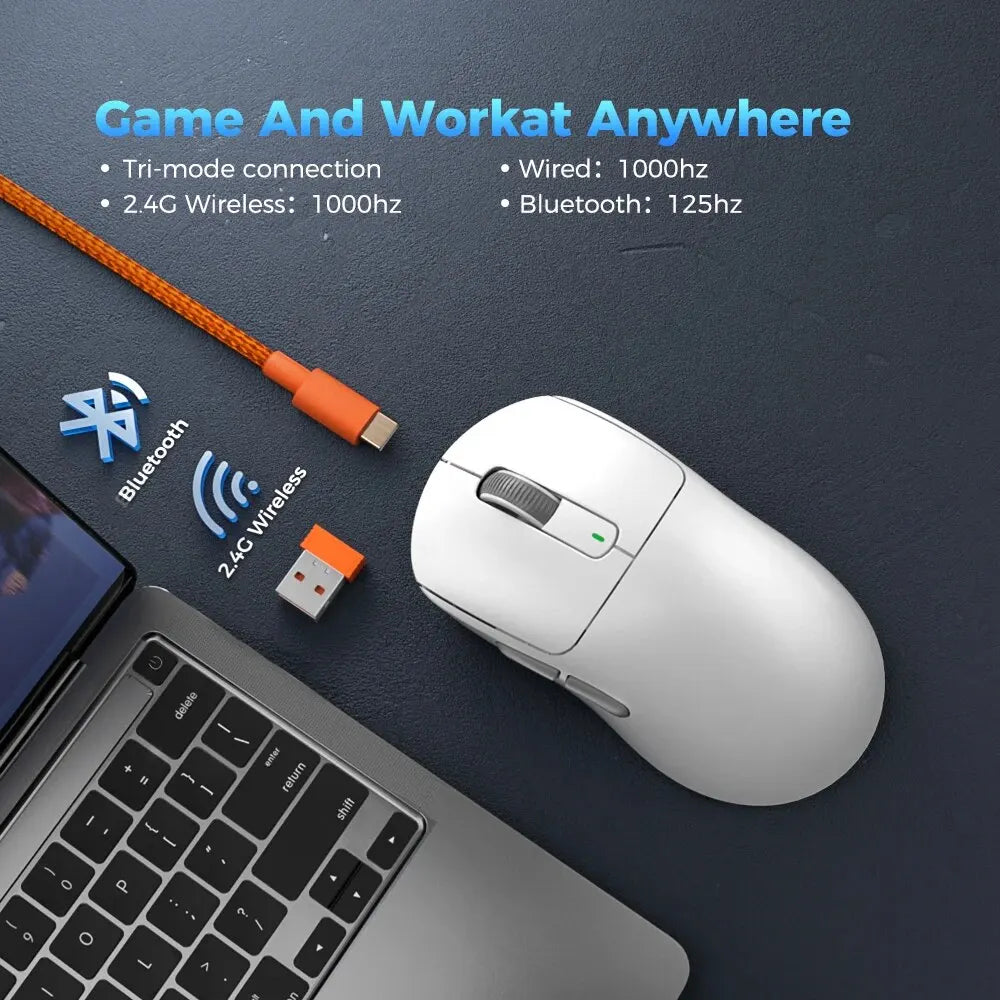 Kysona M600 PAW3395 Wireless Bluetooth Gaming Mouse