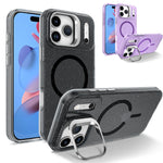 iPhone 17 Series Glamorous Glitter MagSafe Case with Lens Stand