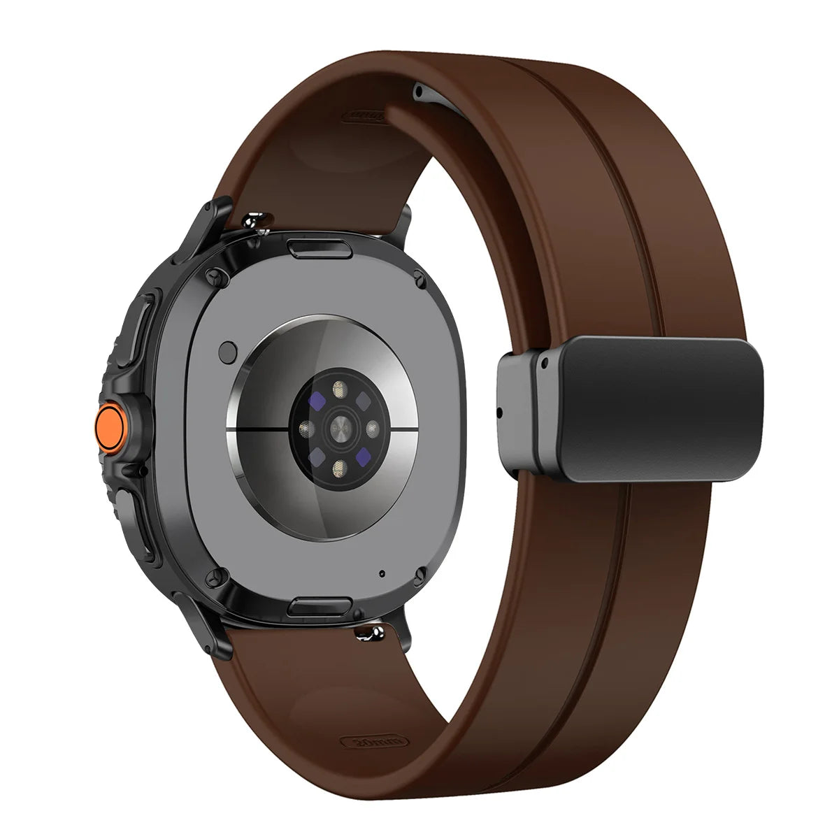 Silicone Magnetic Buckle Strap for Samsung Galaxy Watch 8 /  Galaxy Watch 8 Classic