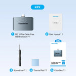 Vention USB-C NVMe SSD Case With PD 85W and Audio Port