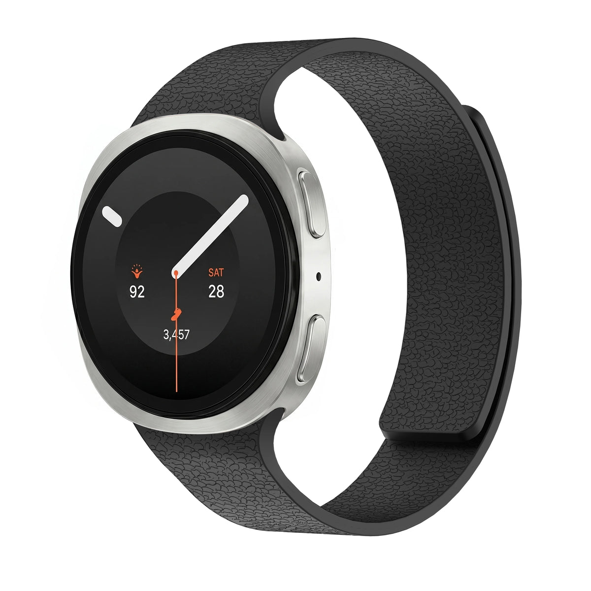 Textured Sport Silicone Watch Band with Magnetic Clasp for Samsung Galaxy Watch 9