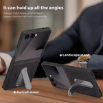 Samsung Galaxy Z Flip 7 PU Leather Magnetic Case with Stand