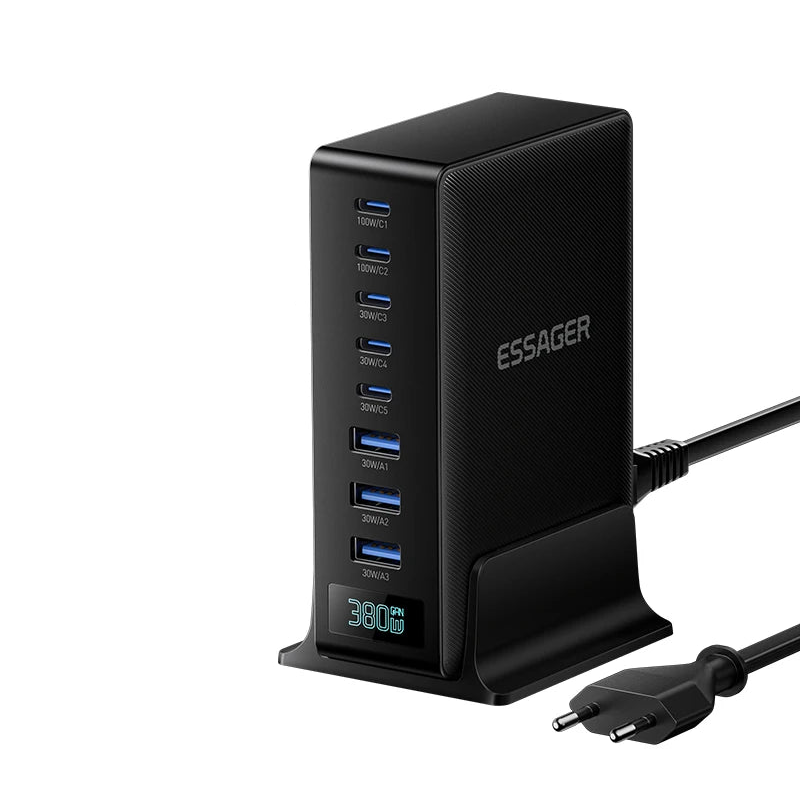 Essager 380W GaN Desktop Charger with 8 Ports