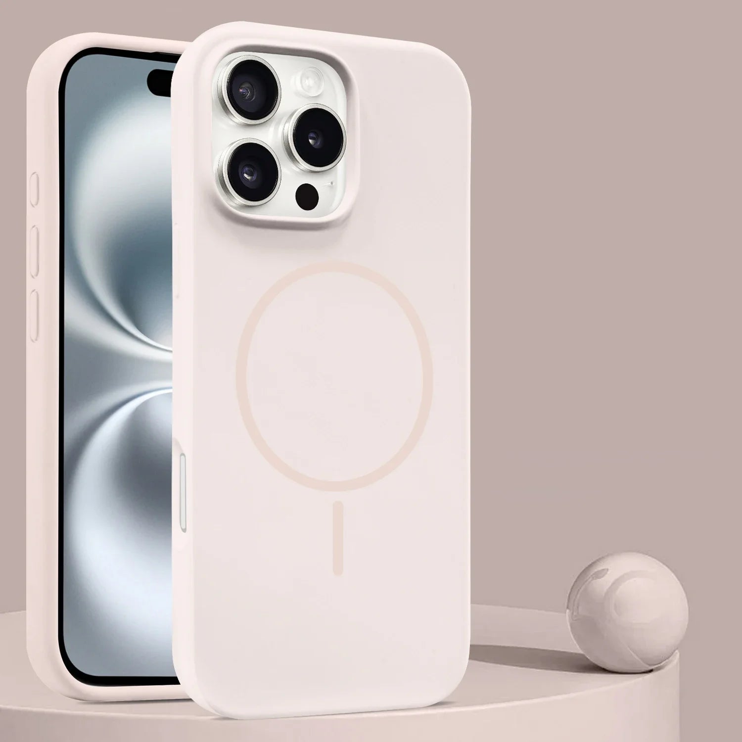 Soft Liquid Silicone MagSafe-Compatible Case for iPhone 16 Series