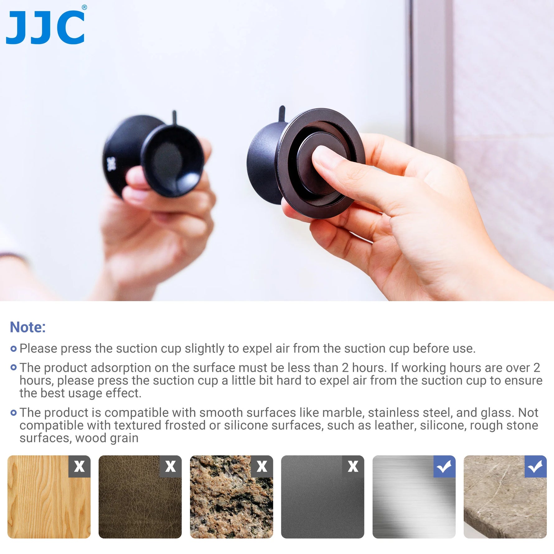 JJC Magnetic Suction Phone Mount Grip Stand for iPhone