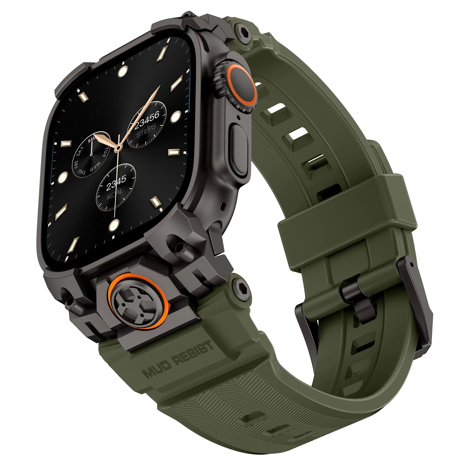 Rugged Armor Silicone Strap Replacement for Apple Watch Ultra 2