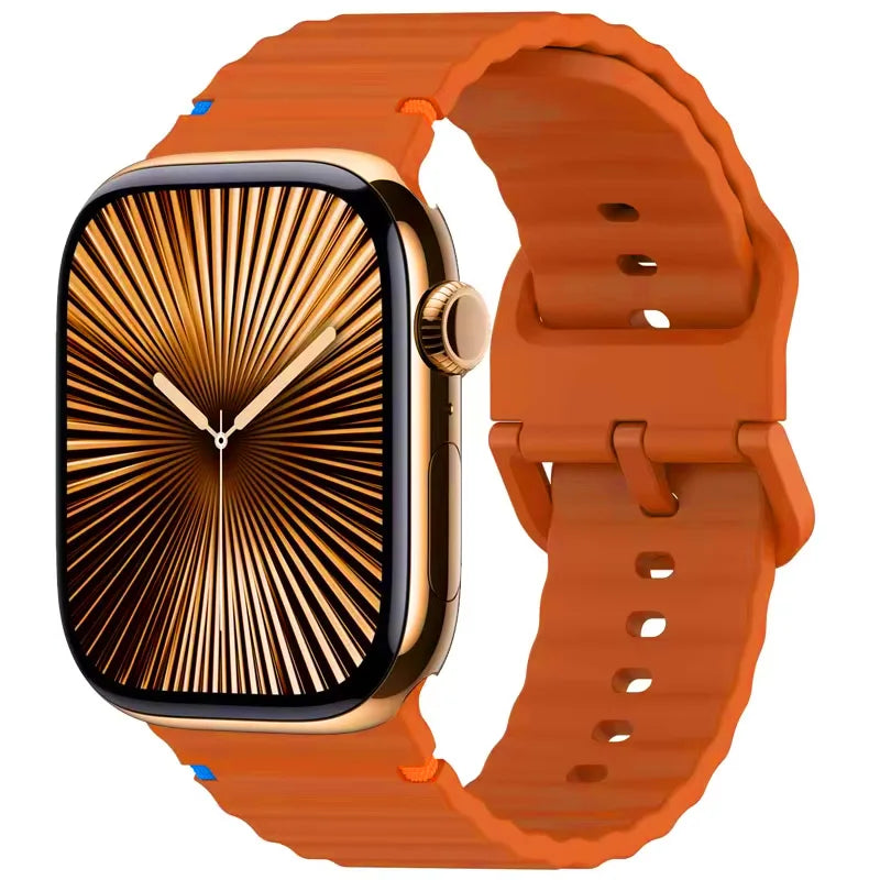 Flexible Silicone Watch Band for Apple Watch