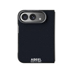 Carbon Weave MagSafe Case with Dual Camera Lens Protection Ring for iPhone Duo