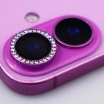 Bling Glitter Diamond Rhinestone Camera Lens Protector for iPhone 16 / 16 Plus