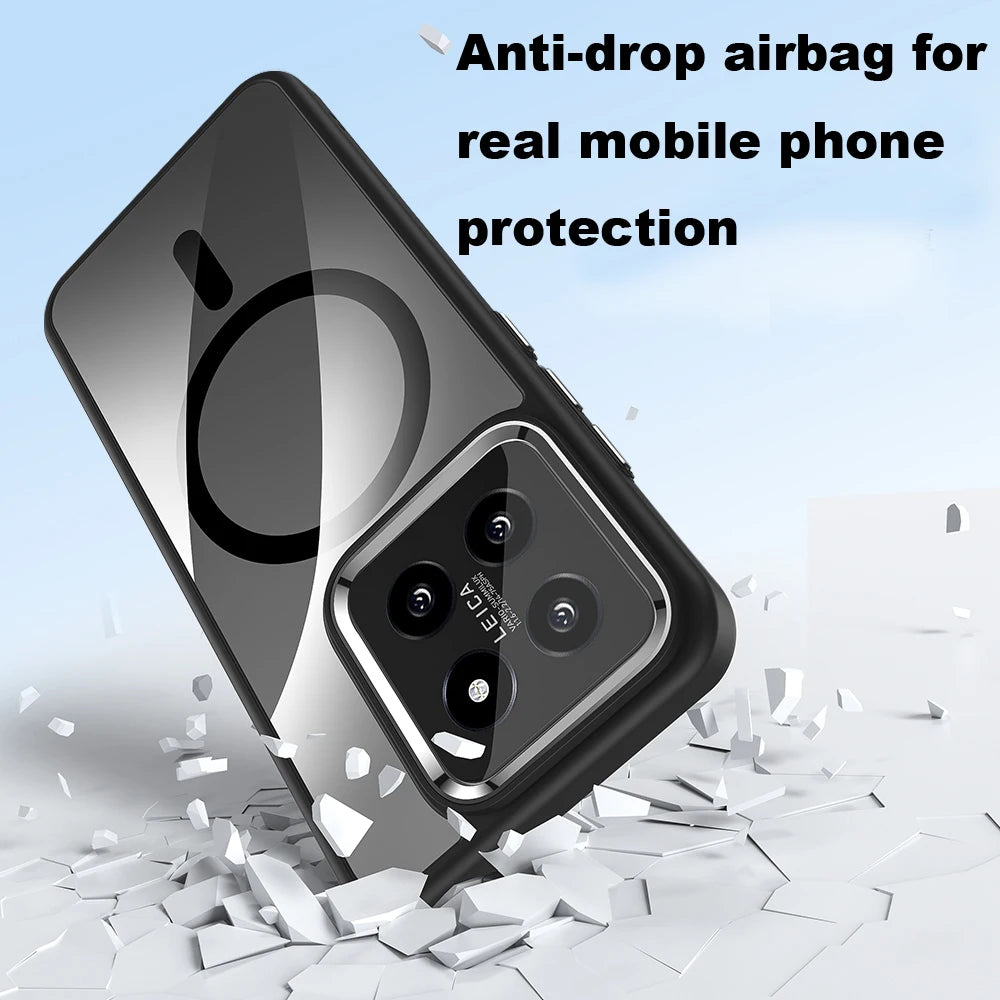 HD Transparent Magnetic Case for Xiaomi 15 / 15 Pro