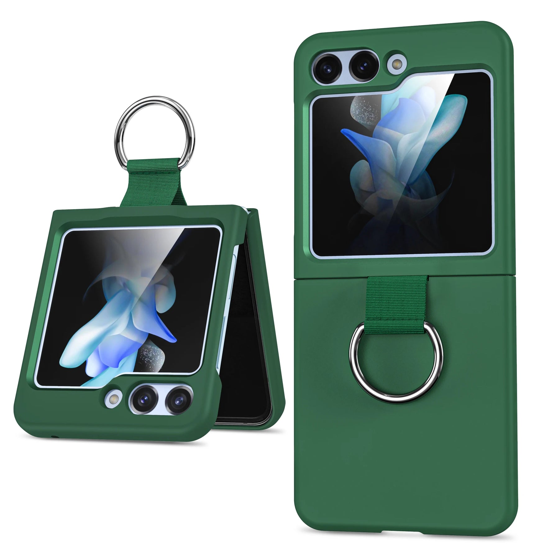 Samsung Galaxy Z Flip 6 Armor Case with Ring Holder and Matte Finish