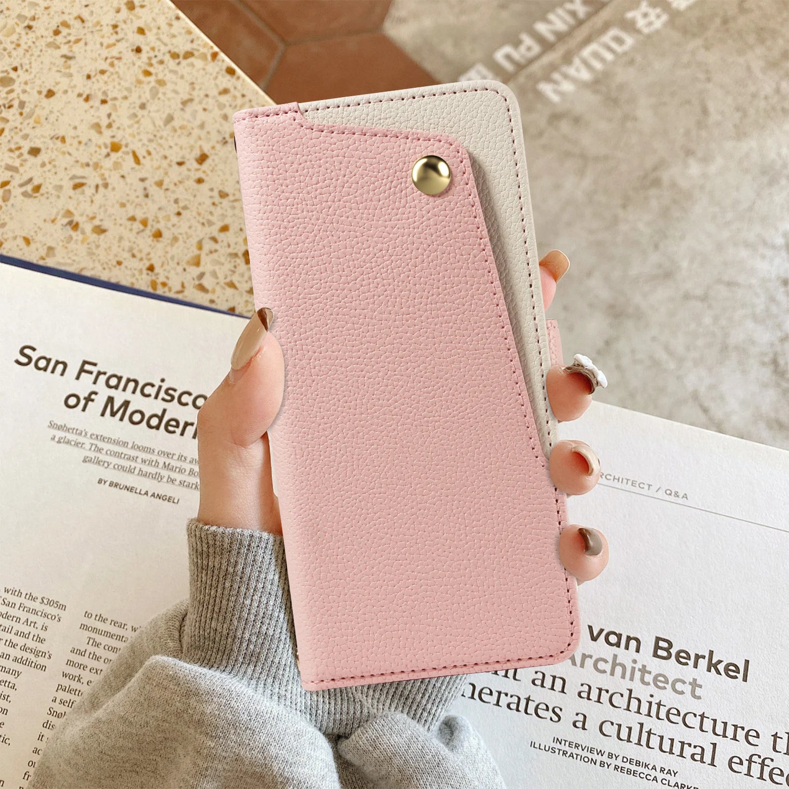 Skin Feel Leather Wallet Case for iPhone 17 Series
