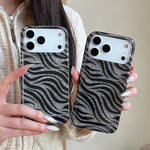 Zebra Print Glitter Case for iPhone 17 Series