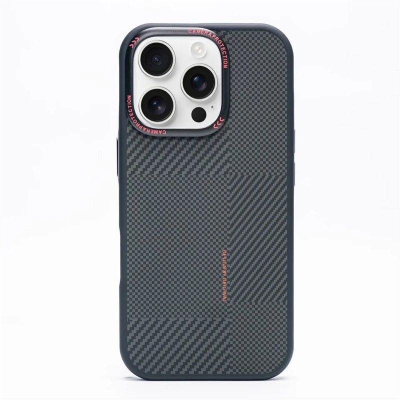 Carbon Fiber Matte MagSafe Phone Case for iPhone 15 Series
