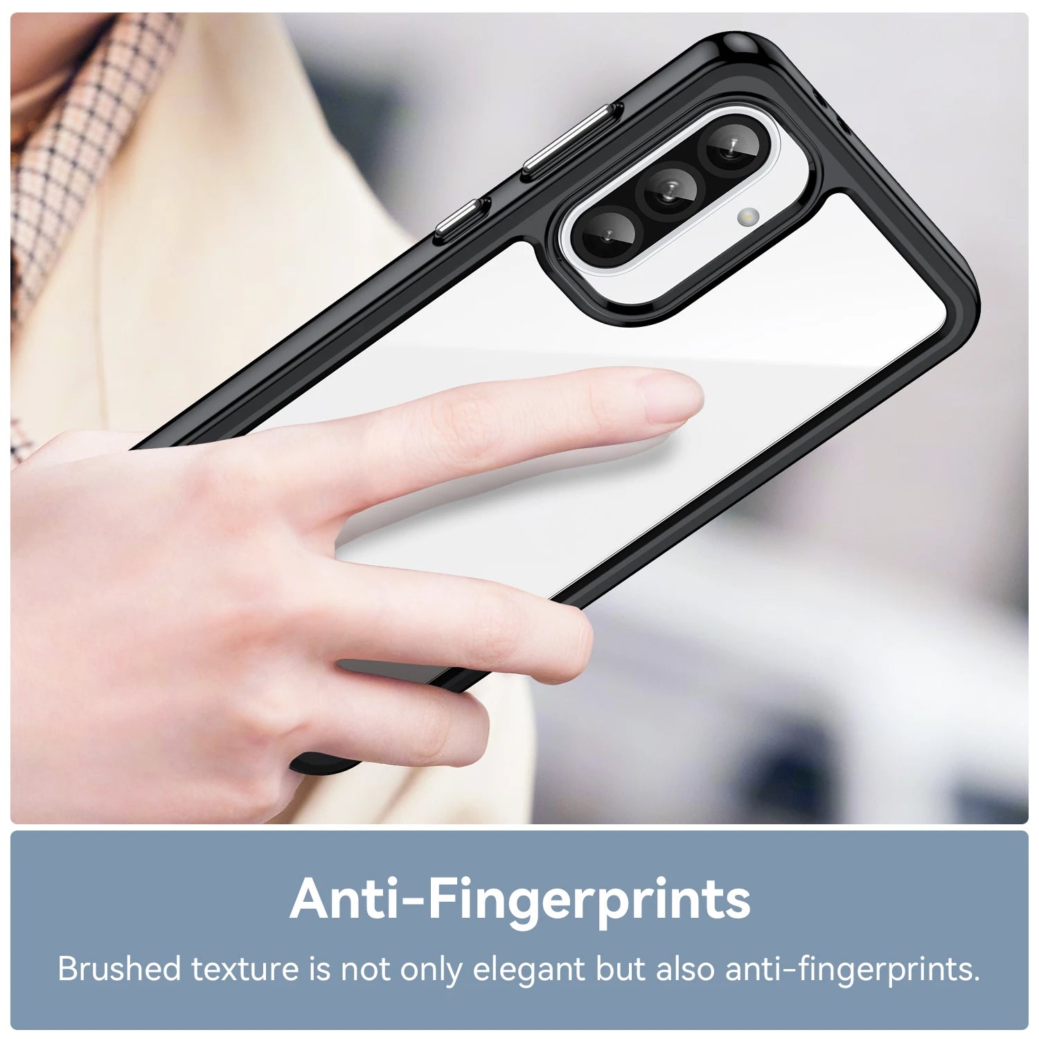 Samsung Galaxy A36 Clear Hard Case with Translucent Back Shell