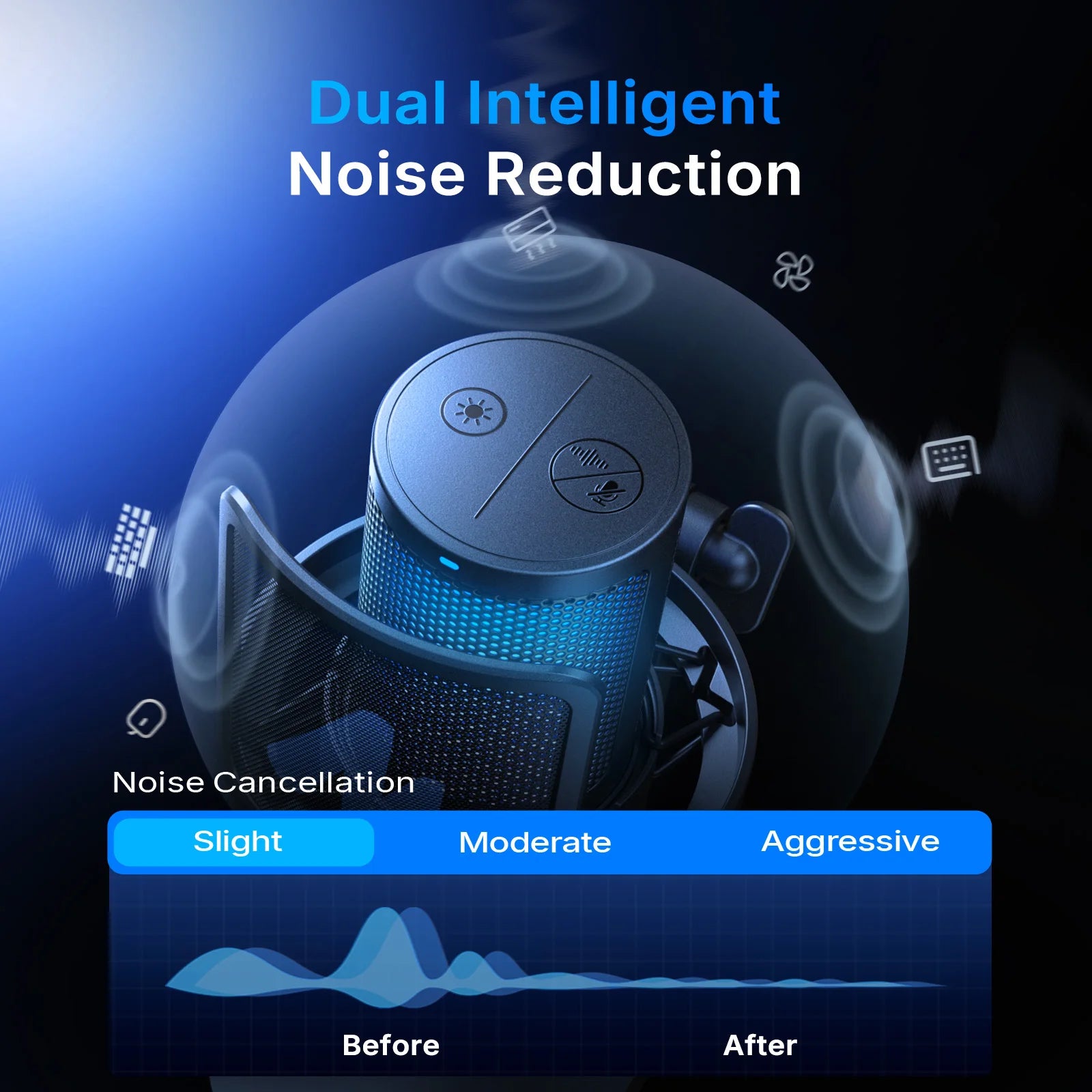 MAONO DGM20W Wireless Condenser Gaming Microphone