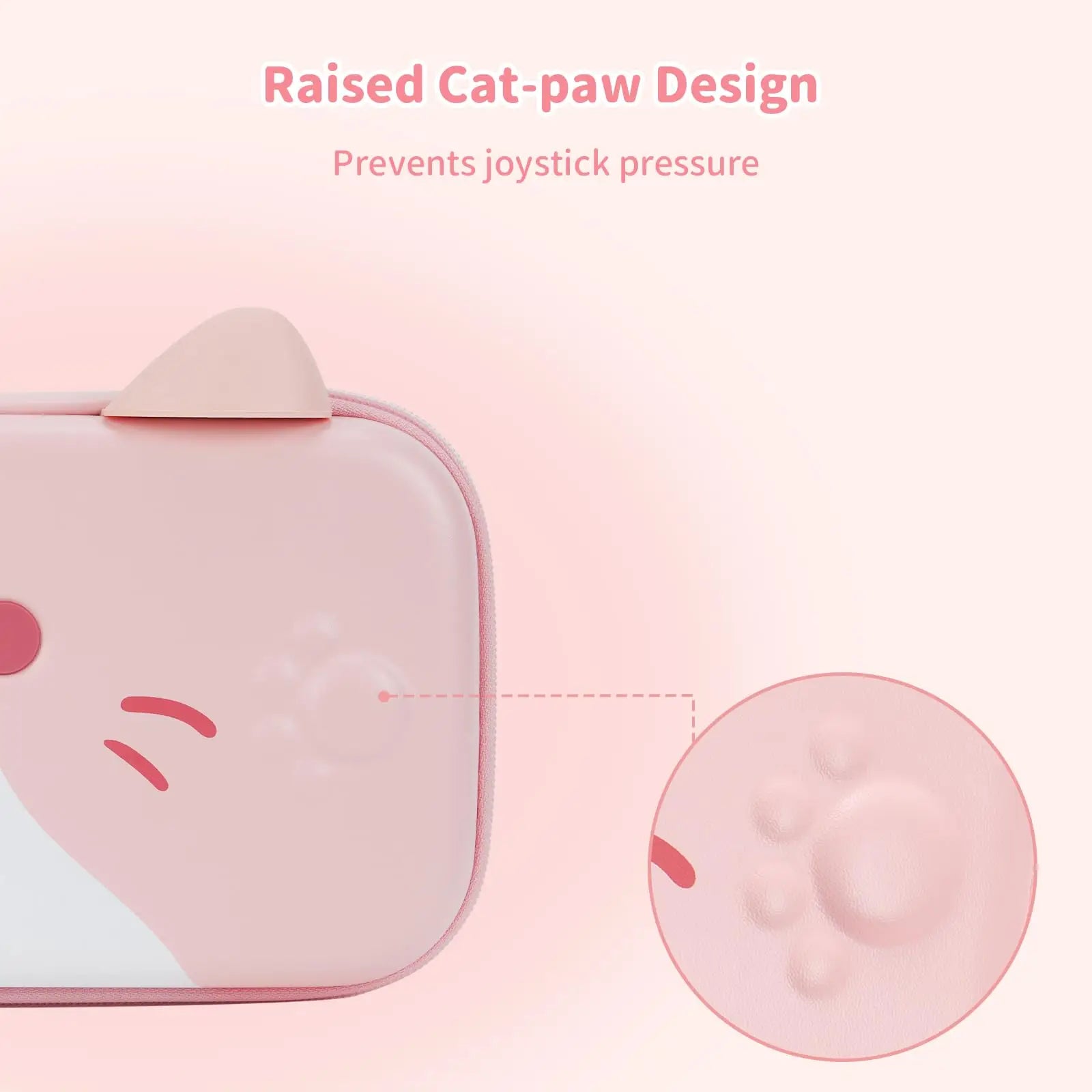 Slim Hard-Shell Cat Ear Carrying Case for Nintendo Switch 2 (2025)