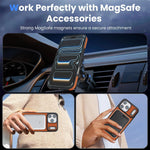 Carbon Fiber Texture Leather MagSafe Case for iPhone 17 Series