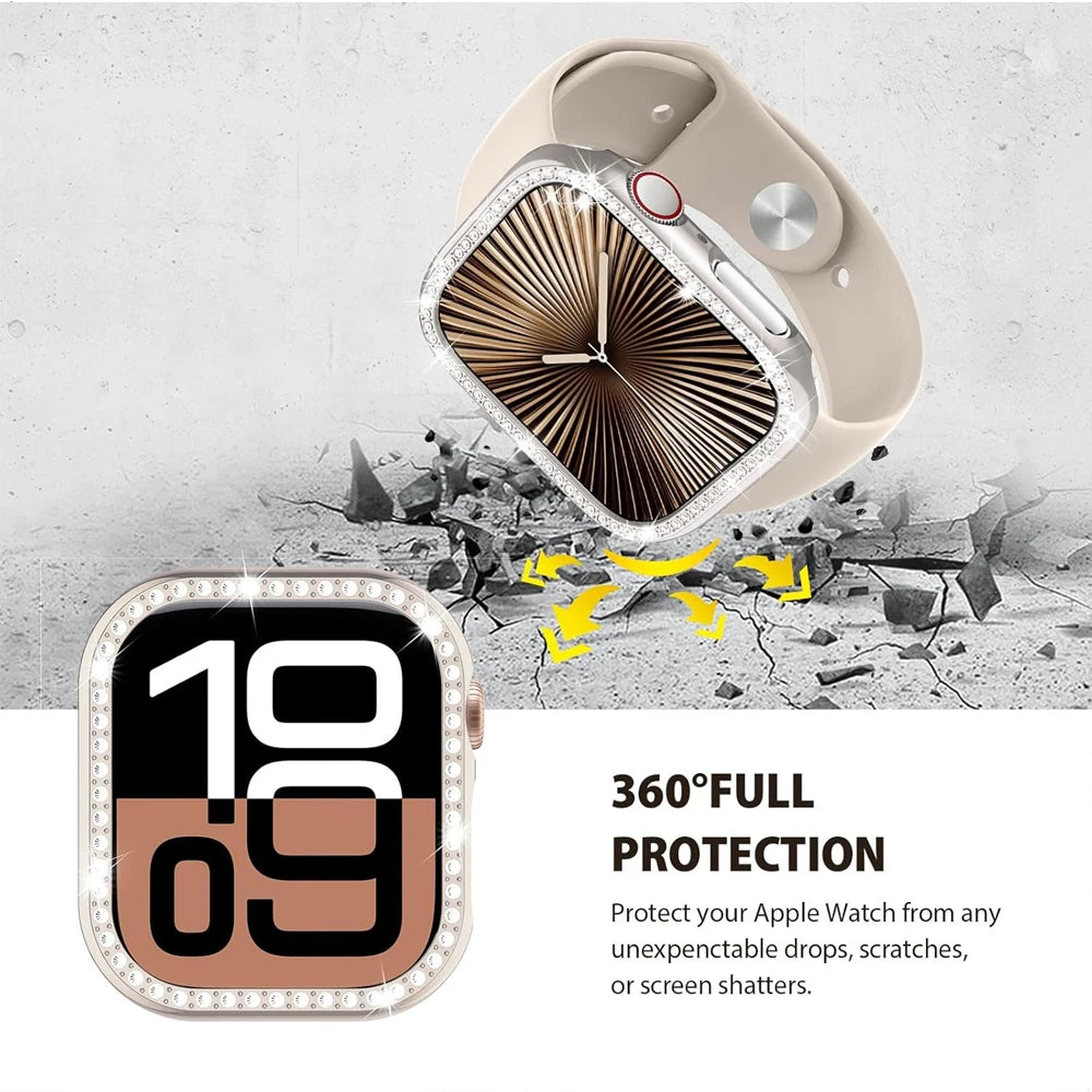 Elegant Diamond PC Protective Case for Apple Watch