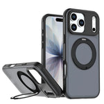 iPhone 17 Series Matte Translucent MagSafe Case with Ring Holder