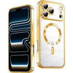Glitter CD Pattern Silicone MagSafe Case for iPhone 17 Series